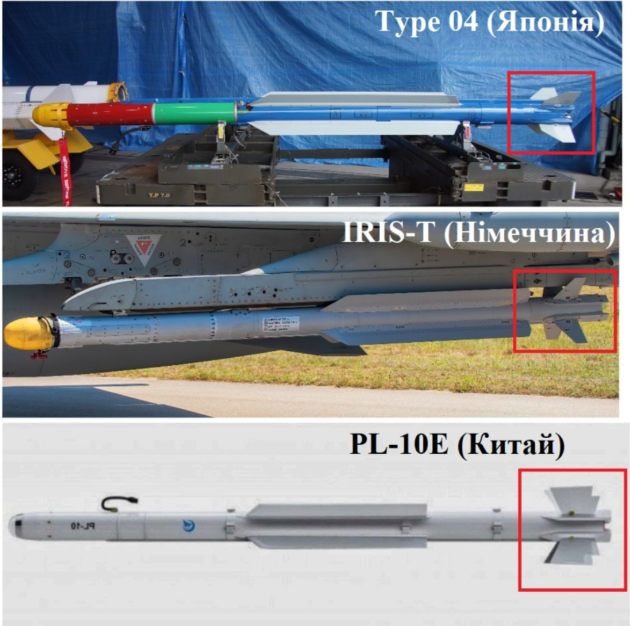 Các chi tiết trực quan trong ảnh cho thấy kích thước của tên lửa không đối không mới Triều Tiên tương tự như tên lửa IRIS-T của Đức, tên lửa Type 04 của Nhật Bản và tên lửa PL-10E của Trung Quốc. Ảnh: @KCNA.
