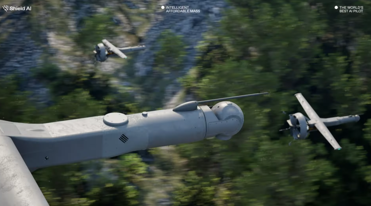 Do đó, khó có khả năng các máy bay không người lái V-BAT ở Ukraine sẽ được trang bị tên lửa dẫn đường L-MDM mới. Ảnh: @Shield AI.