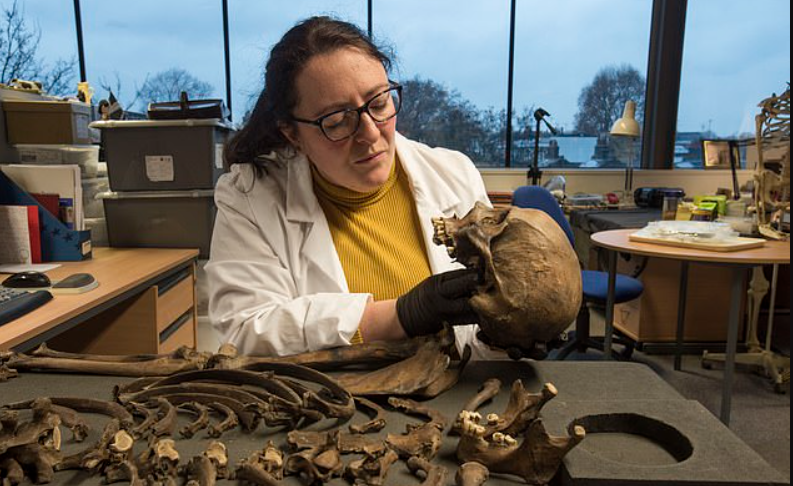 Sau khi làm sạch và tiến hành thăm dò, phân tích khảo cổ học chuyên sâu, kết quả cho thấy bộ hài cốt này thuộc về một người đàn ông. Ảnh: @MOLA Headland.