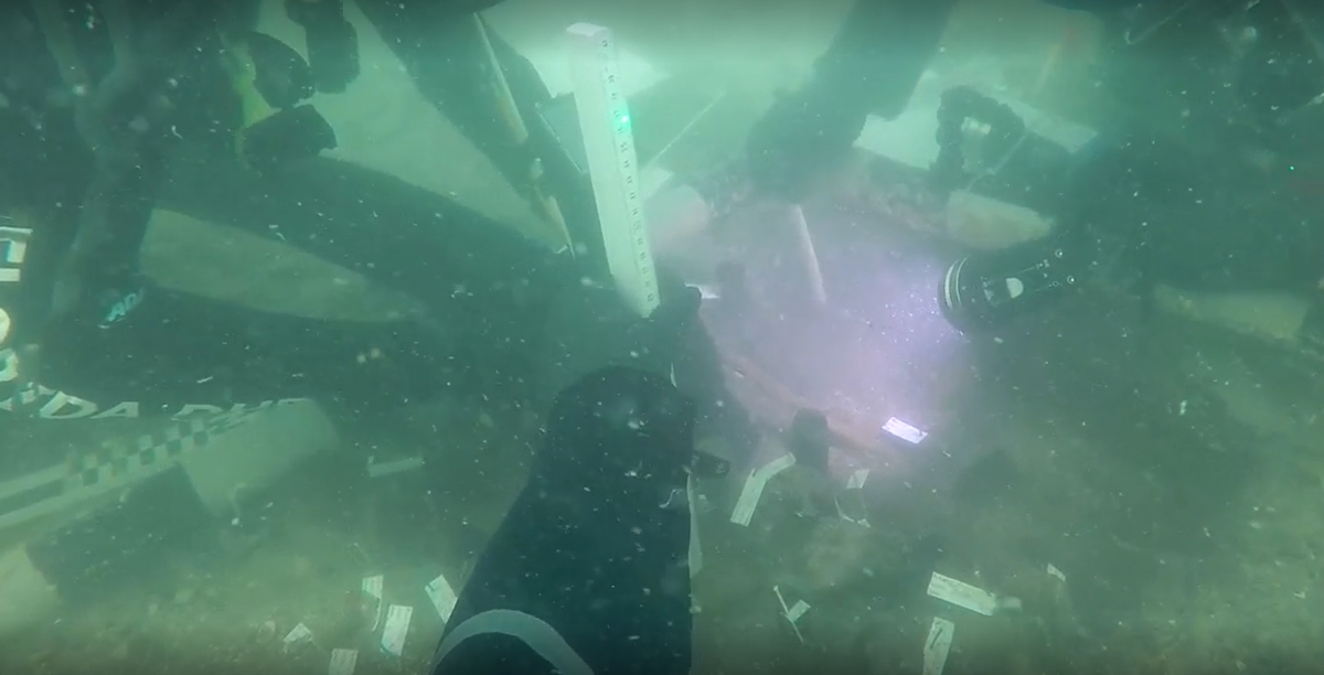 Tại đây, các chuyên gia tìm thấy có những cọc gỗ có niên đại hơn 7.200 năm. Ảnh: @Cục Nghiên cứu Khảo cổ học Mỹ.