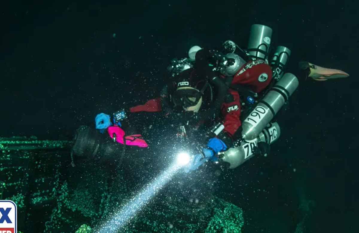 Trong khi tìm kiếm dưới đáy hồ Ontario, các chuyên gia đến từ Hội đồng Khảo sát dưới nước Ontario bất ngờ tìm thấy quần thể di tích cổ xưa kỳ lạ. Ảnh: @Hội đồng Khảo sát dưới nước Ontario.