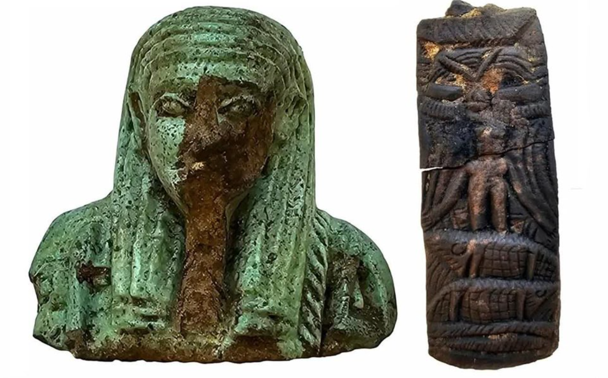 Họ cũng tìm thấy bằng chứng về một ngôi đền thờ nữ thần rắn hổ mang Wadjet, có niên đại từ thế kỷ thứ 4 Trước Công Nguyên. Ảnh: @Đại học Manchester.