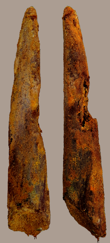 Chúng bao gồm hai bộ công cụ bằng gỗ nhưng một trong số đó chiếc gậy đào đất bằng gỗ dài khoảng chừng 15 cm. Ảnh: @Bảo tàng Quốc gia Tây Ban Nha.