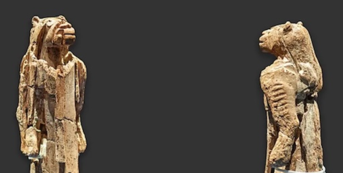 Tác phẩm điêu khắc này được biết đến với tên gọi Löwenmensch hay Hohlenstein-Stadel “Người Sư Tử”. Ảnh: @Bảo tàng Ulm.