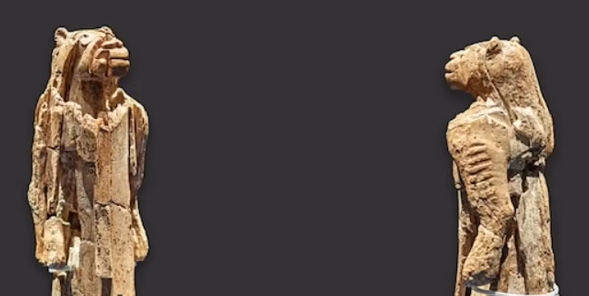 Tác phẩm điêu khắc này được biết đến với tên gọi Löwenmensch hay Hohlenstein-Stadel “Người Sư Tử”. Ảnh: @Bảo tàng Ulm.