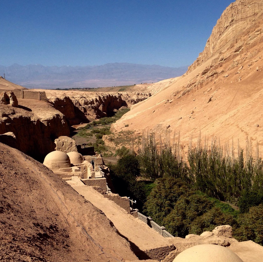 Trong khi khai quật một ngôi mộ ở Dương Hải thuộc lưu vực Turpan, Trung Quốc, các nhà khảo cổ đã phát hiện ra ngôi mộ của một người phụ nữ. Ảnh: @Patrick Wertmann.