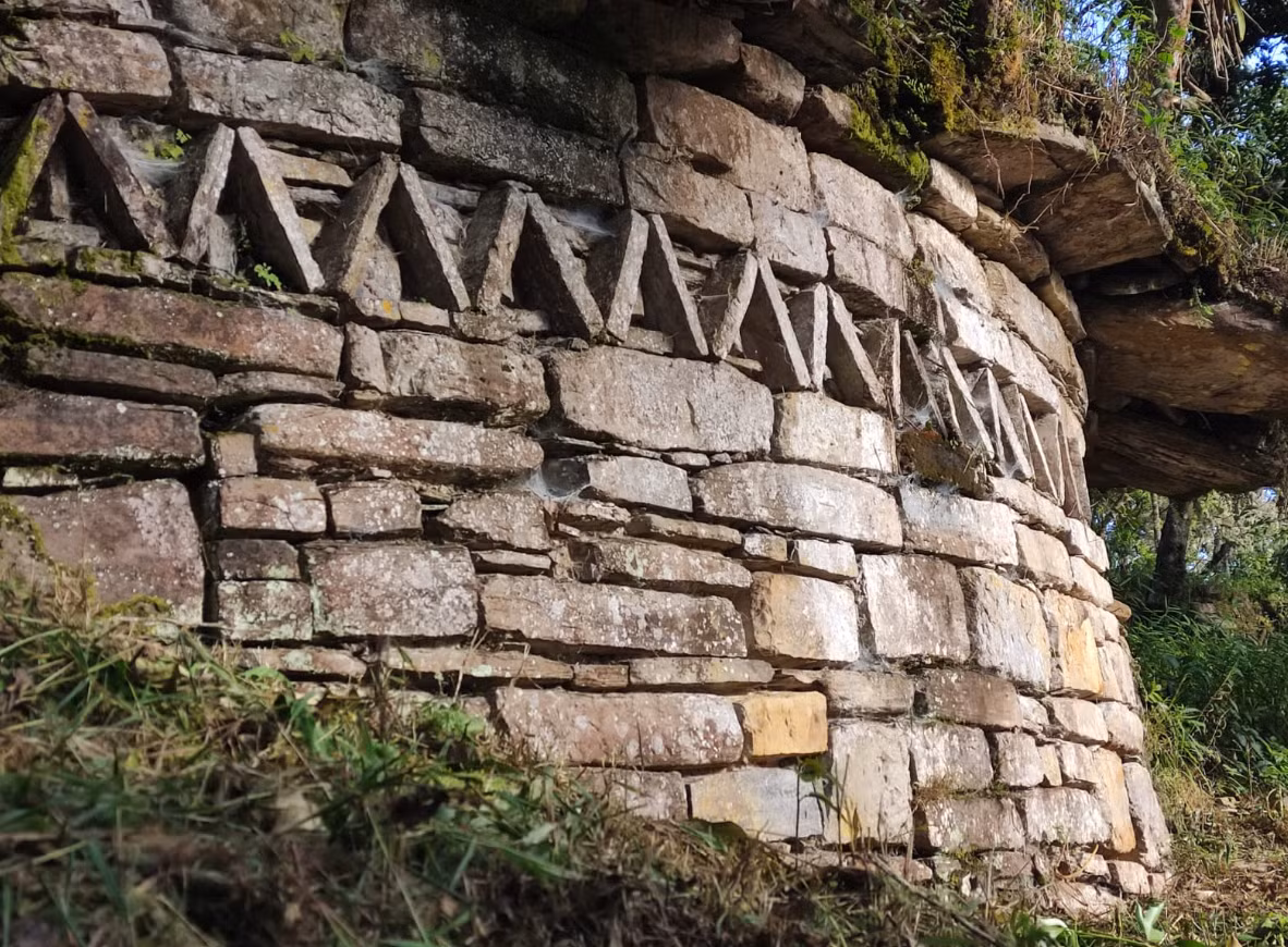 Còn bức phù điêu chạm khắc hình zigzag tinh xảo này là công trình đầu tiên thuộc loại này được tìm thấy ở khu vực Amazon. Ảnh: @Pablo Solis.