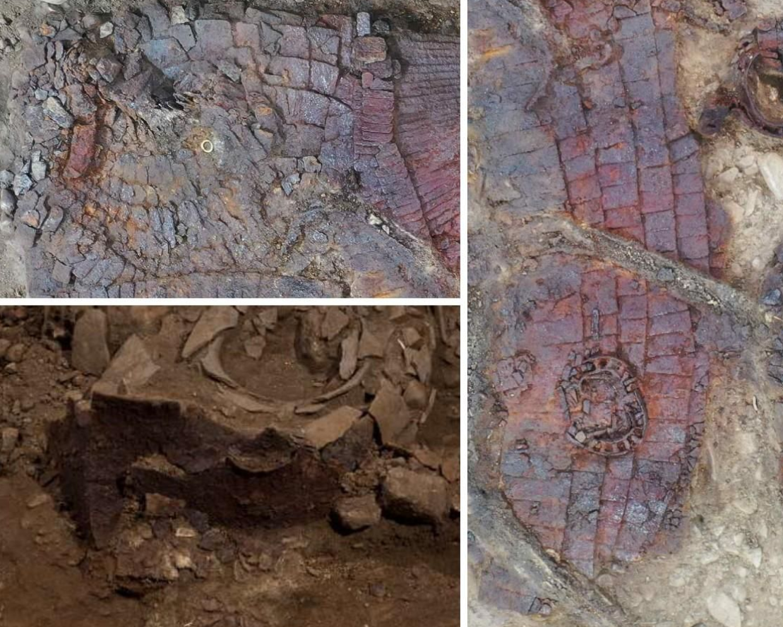 Ngôi mộ bằng gỗ được phát hiện bên dưới một gò đất lớn ở khu Hwangnam-dong lịch sử của thành phố Gyeongju, nơi từng là kinh đô của vương quốc Silla, vương quốc cai trị Hàn Quốc từ năm 57 Trước Công Nguyên đến năm 935 Sau Công Nguyên.