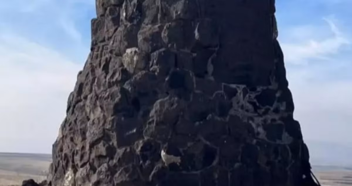 Nằm cách Kars khoảng 26 km, giữa núi Yahni và núi Dumanli, tháp cột đá này ẩn chứa một bí mật cổ xưa nào đó chưa từng được giải đáp. Ảnh: @Bảo Tàng Quốc Gia Thổ Nhĩ Kỳ.