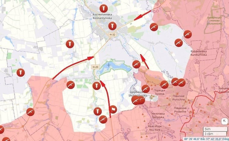 Trước đó chỉ một ngày, Bộ này cũng tuyên bố đã kiểm soát Katerynivka và Rusyn Yar - hai ngôi làng nằm gần Kostiantynivka, thành phố công nghiệp hiện đang bị bao vây. Với chuỗi thông báo liên tiếp, Nga muốn chứng minh họ vẫn duy trì đà tiến quân chậm nhưng chắc.