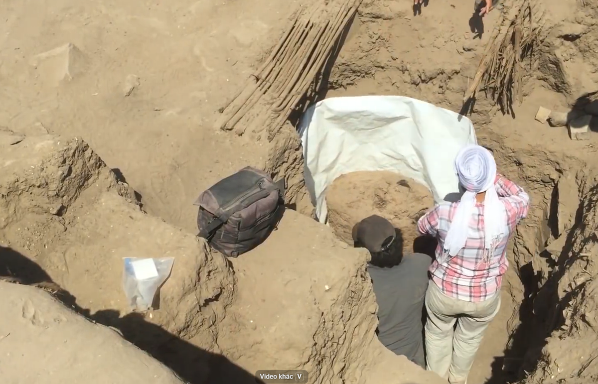 Phương pháp xác định niên đại bằng carbon-14 trên các mẫu lấy từ xác ướp cho thấy, người được ướp xác đã được chôn cất trong khoảng thời gian từ năm 1.000 đến 1.200 Sau Công Nguyên. Ảnh: @Trung tâm nghiên cứu khảo cổ CReA-Patrimoine.