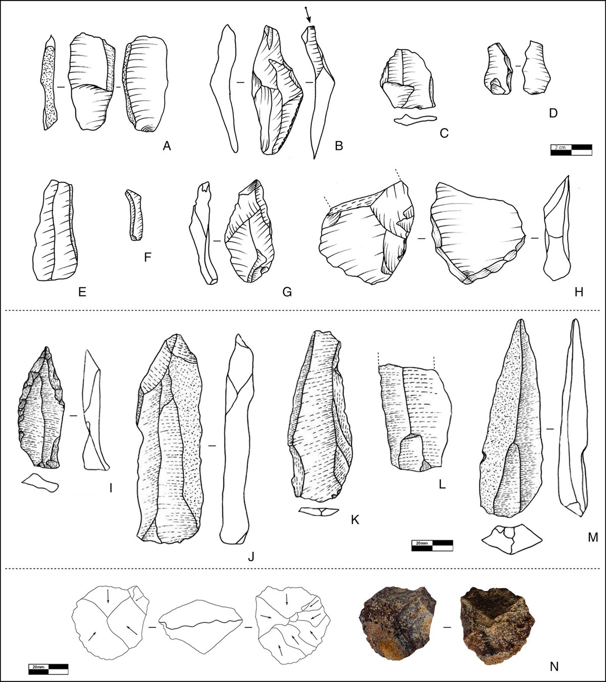 Những phát hiện trên cho thấy, người tiền sử đã sử dụng hang đá này cách đây từ 150.000 đến 200.000 năm. Ảnh: @Đại học Hebrew Jerusalem.