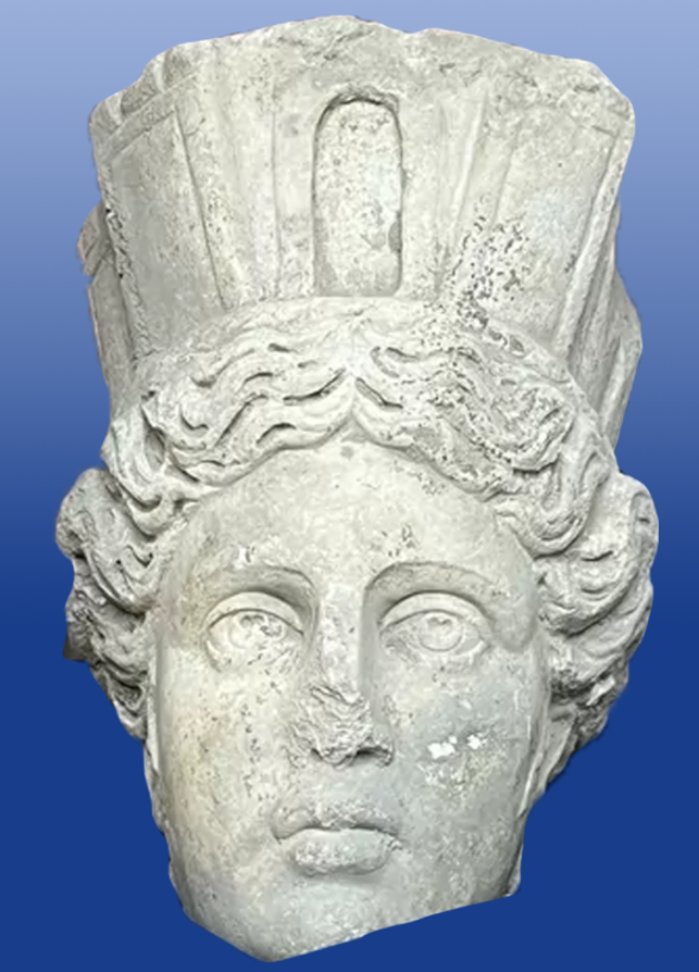 Được chế tác vào cuối thế kỷ 1 đến giữa thế kỷ 3 Sau Công Nguyên, phần đầu tượng thể hiện sự tinh xảo của nghệ thuật Hy Lạp cổ đại. Ảnh: @Lyubomir Merdzhanov.