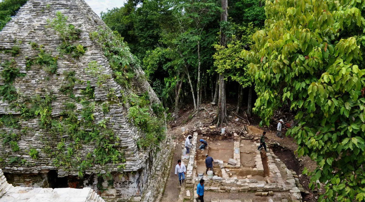 Trong khi đó, các nhà nghiên cứu cũng sẽ tìm hiểu thêm về cấu trúc của công trình này. Ảnh: @Viện Nhân chủng học và Lịch sử Quốc gia Mexico.