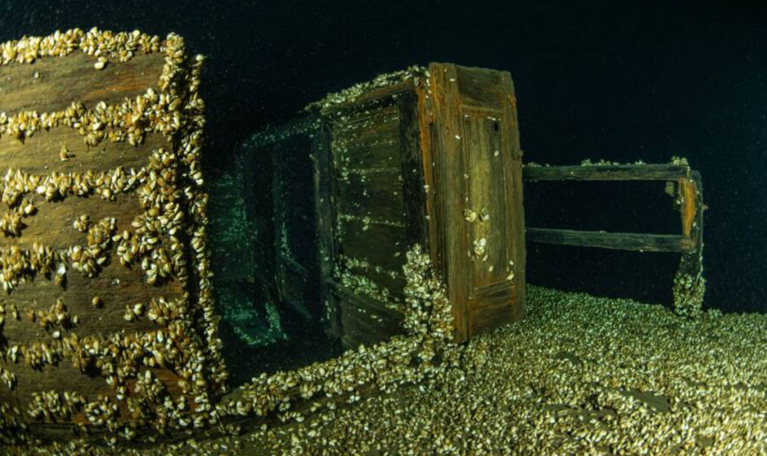 Con tàu dường như được bảo tồn nhờ độ sâu cực lớn ở dưới nước, điều này đã bảo vệ nó khỏi các hoạt động của con người, chẳng hạn như thợ lặn nghiệp dư và hoạt động neo tàu thuyền. Ảnh: @Hội đồng Khảo sát dưới nước Ontario.