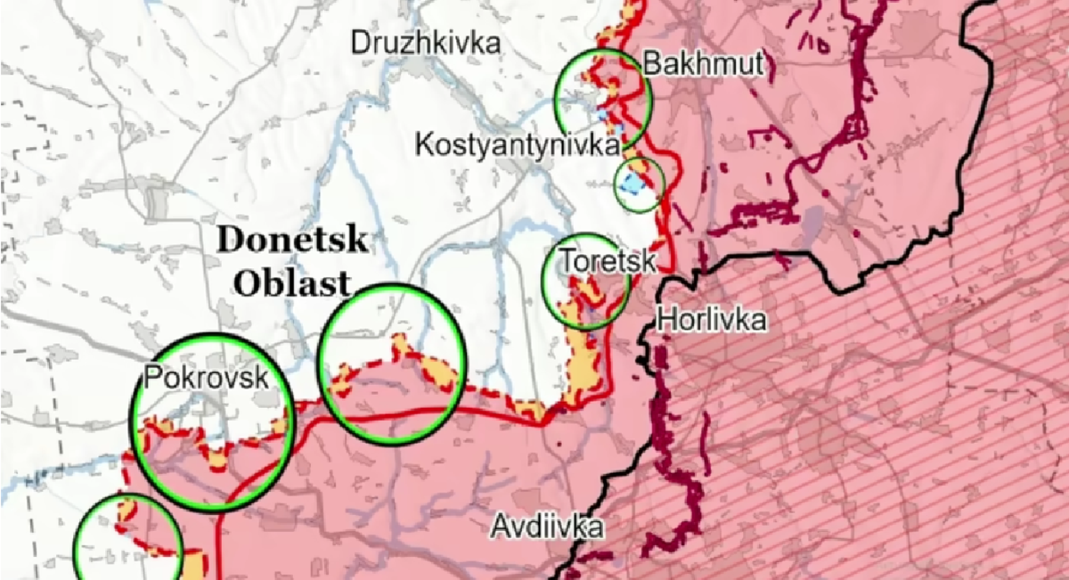 Trên chiến trường mặt đất, tình hình cũng căng thẳng không kém. Quân đội Nga đang liên tục mở các đợt tấn công dữ dội tại khu vực giữa Pokrovsk và Toretsk, khiến nhiều đơn vị Ukraine rơi vào thế khó. Ảnh: ISW