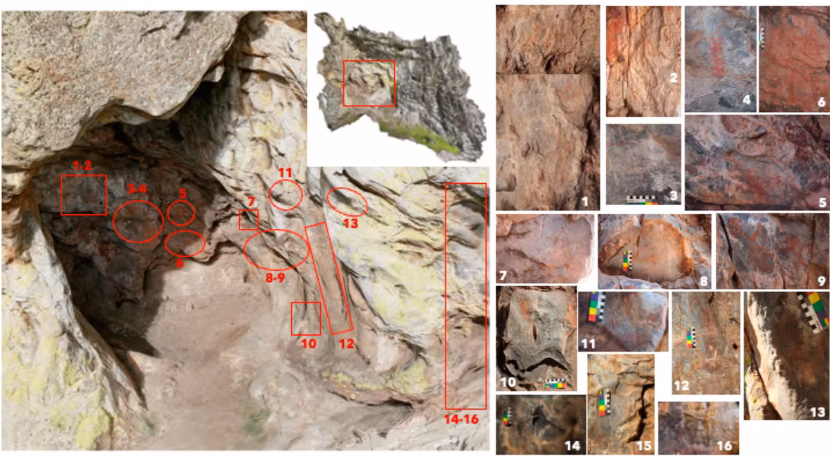 Nhiều công cụ như dao đục và đầu đục tường làm từ đá thạch anh và đá lửa đại diện cho thời kỳ đồ đá cũ cũng được tìm thấy trong hang động này. Ảnh: @MDPI.
