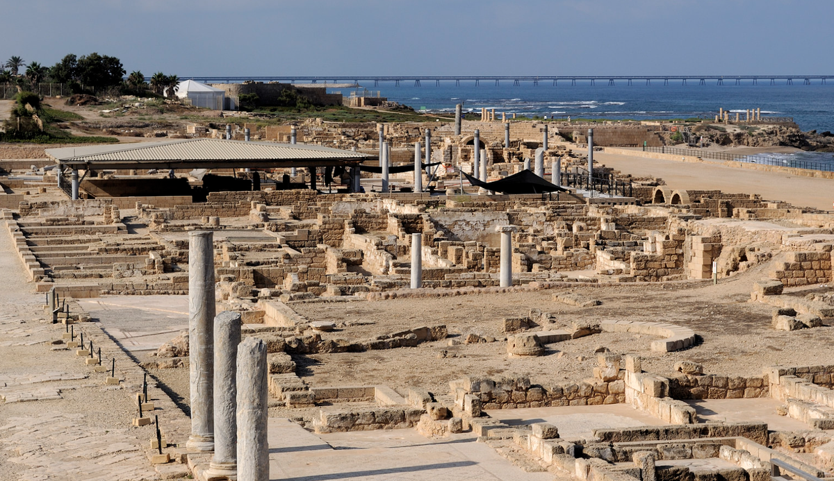Nhà hát ở Caesarea Maritima, Israel, được xây dựng bởi Vua Herod Đại đế vào khoảng năm 22 Trước Công nguyên. Ảnh: @Đại học Verona.