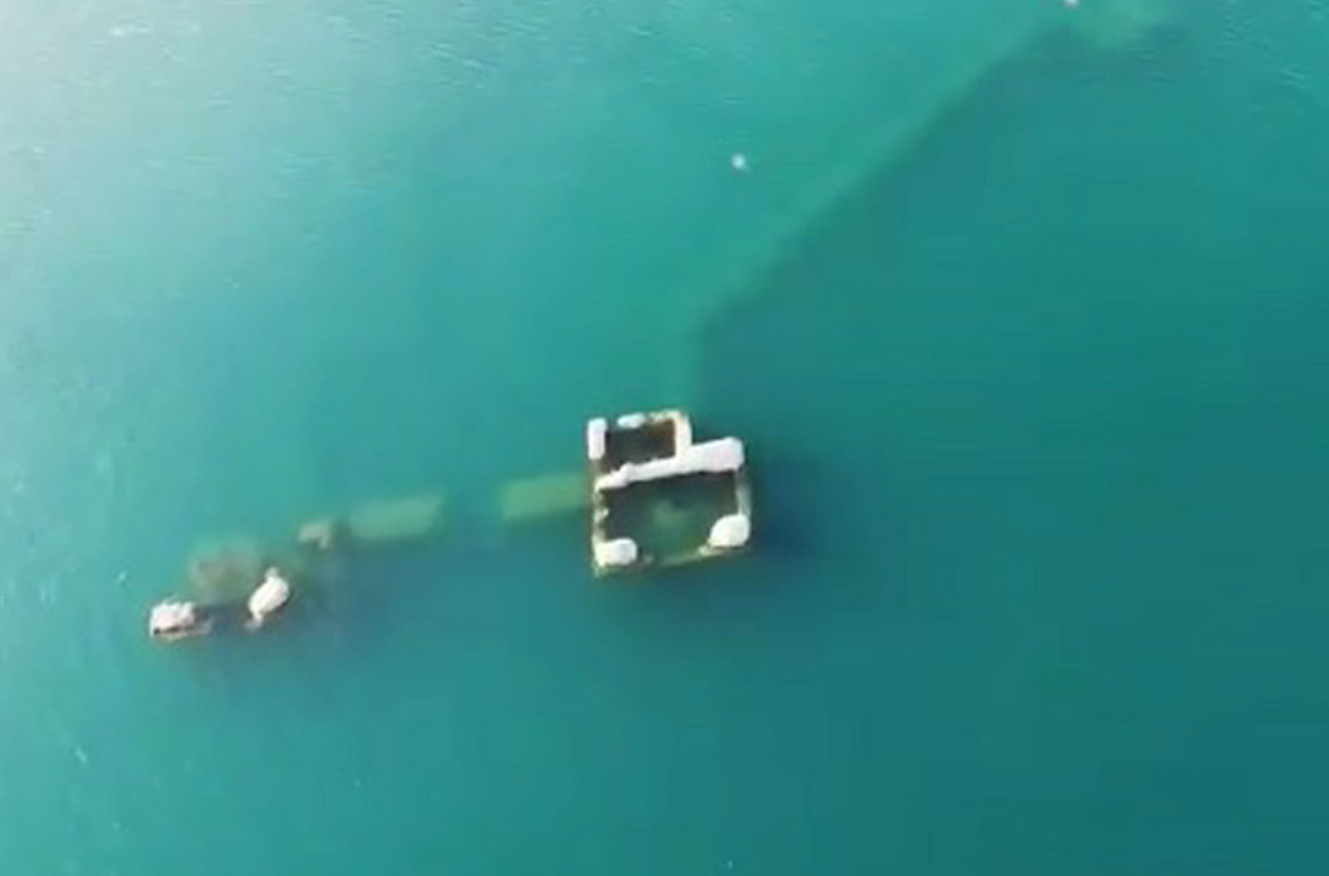 Điều gây kinh ngạc là trong thành phố chìm này, các chuyên gia tìm thấy tàn tích của một lâu đài cổ. Ảnh: @Đại học Fırat.