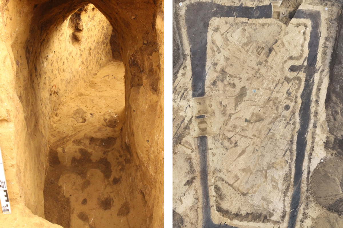 Đường hầm này có một lối vào hẹp, kín đáo, rộng hơn khi sâu vào bên trong. Ảnh: @Văn phòng Quản lý Di sản và Khảo cổ học Nhà nước Đức.