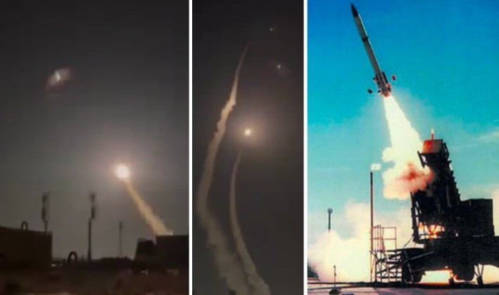 Một đoạn video ghi lại tại căn cứ Al Udeid ngày 28/2 cho thấy ba tên lửa đánh chặn được phóng từ hệ thống phòng không tầm xa MIM-104 Patriot đã không thể tiêu diệt các tên lửa đạn đạo Iran đang bay tới mục tiêu.