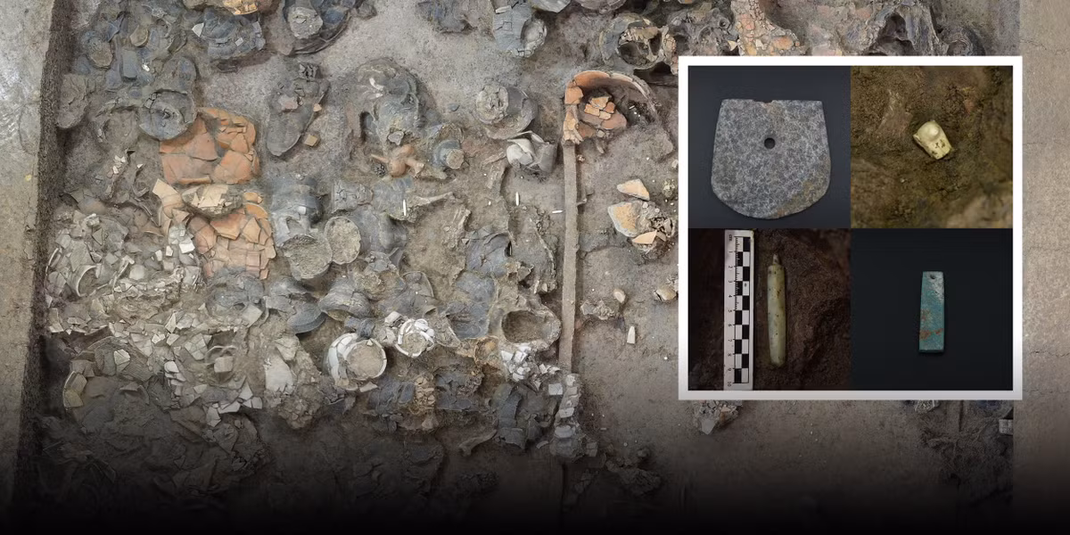 Và mới đây, các chuyên gia đến từ Viện Hàn lâm Khoa học Xã hội Trung Quốc bất ngờ khai quật thêm được một ngôi mộ cổ độc đáo, được đặt ký hiệu là M27, mộ cổ này có quy mô diện tích khoảng 17 mét vuông. Ảnh: @Viện Hàn lâm Khoa học Xã hội Trung Quốc.