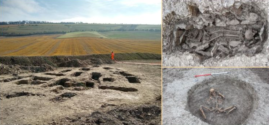 Đó là một nghĩa trang quy mô nhỏ thời cổ, ước tính có niên đại khoảng 3.000 năm tuổi. Ảnh: @Bảo tàng Quốc gia Anh.