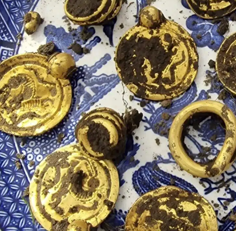 “Việc tìm thấy nhiều vàng cùng một lúc như vậy là điều cực kỳ hiếm gặp”, Ole Madsen chia sẻ thêm. Ảnh: @Erlend Bore.