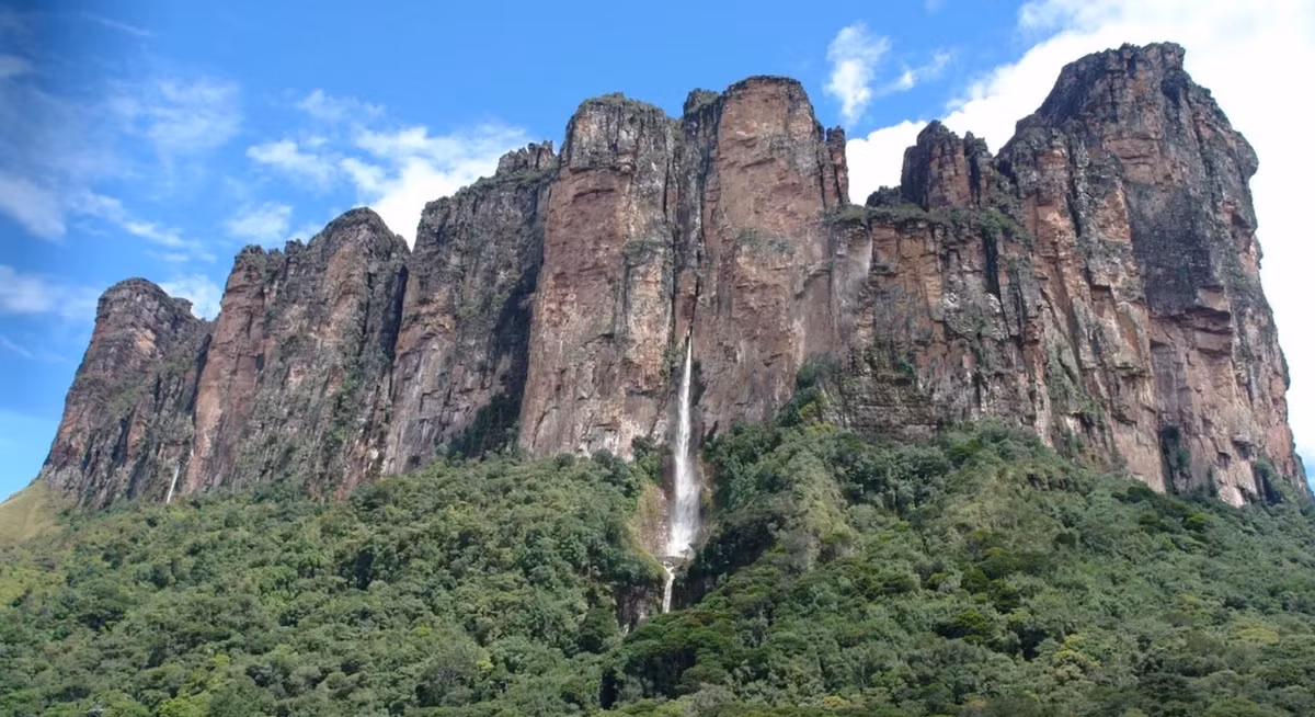 Vườn quốc gia Canaima trải rộng trên một khu vực cực kỳ lớn, có diện tích xấp xỉ nước Bỉ, bao gồm địa hình núi non và rừng rậm. Một trong những địa danh nổi bật nhất của nó là thác Angel, thác nước cao nhất trên đất liền trên thế giới. Ảnh: @ Đại học Simon Bolivar.