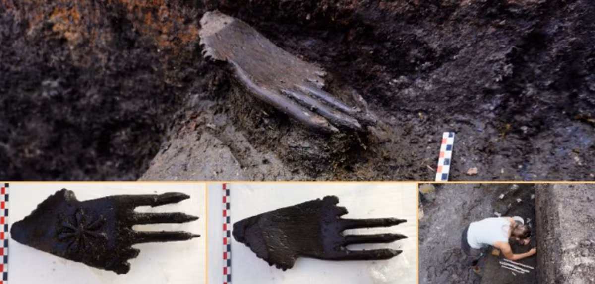 Tại khu định cư Serteya II này, các chuyên gia đến từ Bảo tàng Hermitage bất ngờ tìm thấy bàn tay người bằng gỗ. Ảnh: @Bảo tàng Hermitage.