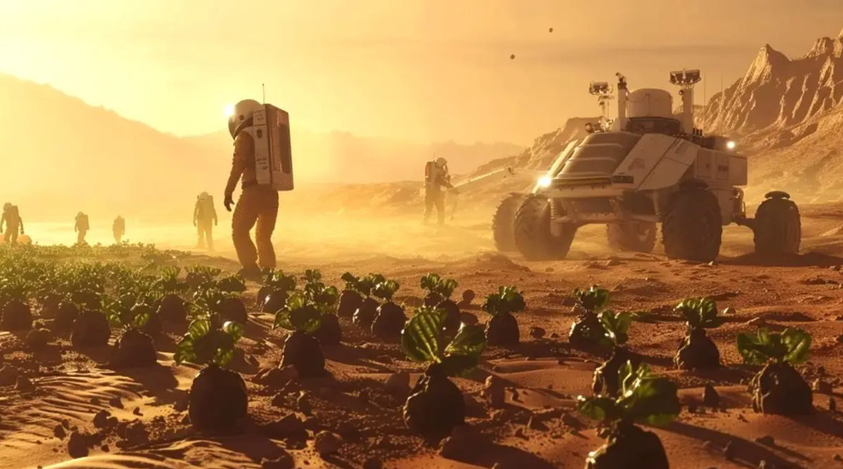 Nhà khoa học hành tinh Kevin Cannon ở Colorado giải thích, đất trên Trái Đất chứa đầy vi khuẩn và các chất hữu cơ khác giúp thực vật phát triển, nhưng đất trên sao Hỏa về cơ bản là các loại đá nghiền tổng hợp từ nhiều loại đá, đất khô cằn, nghèo chất dinh dưỡng khác nhau. “Vậy nên, kết quả thí nghiệm mới này cho thấy, nếu bạn muốn trồng cây trên sao Hỏa bằng đất, bạn sẽ phải bỏ ra rất nhiều công sức để biến đổi vật liệu đất đó thành thứ mà thực vật có thể phát triển", Cannon nói. Ảnh: @Businessner.