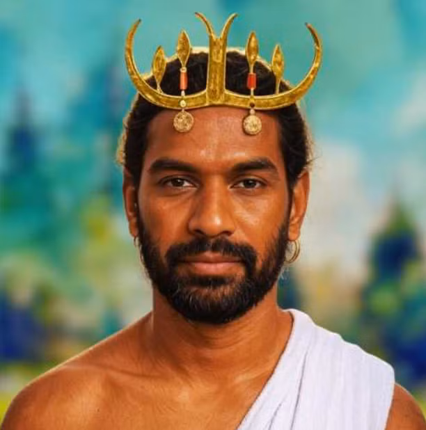 Bằng chứng chiếc vương miện cho thấy, bộ xương này có thể thuộc về một người quan trọng, có thể là tù trưởng dân làng hoặc một vị lãnh đạo địa phương nào đó ở vùng Thung lũng Indus cổ xưa. Ảnh: @Cơ quan Khảo sát Khảo cổ Ấn Độ.