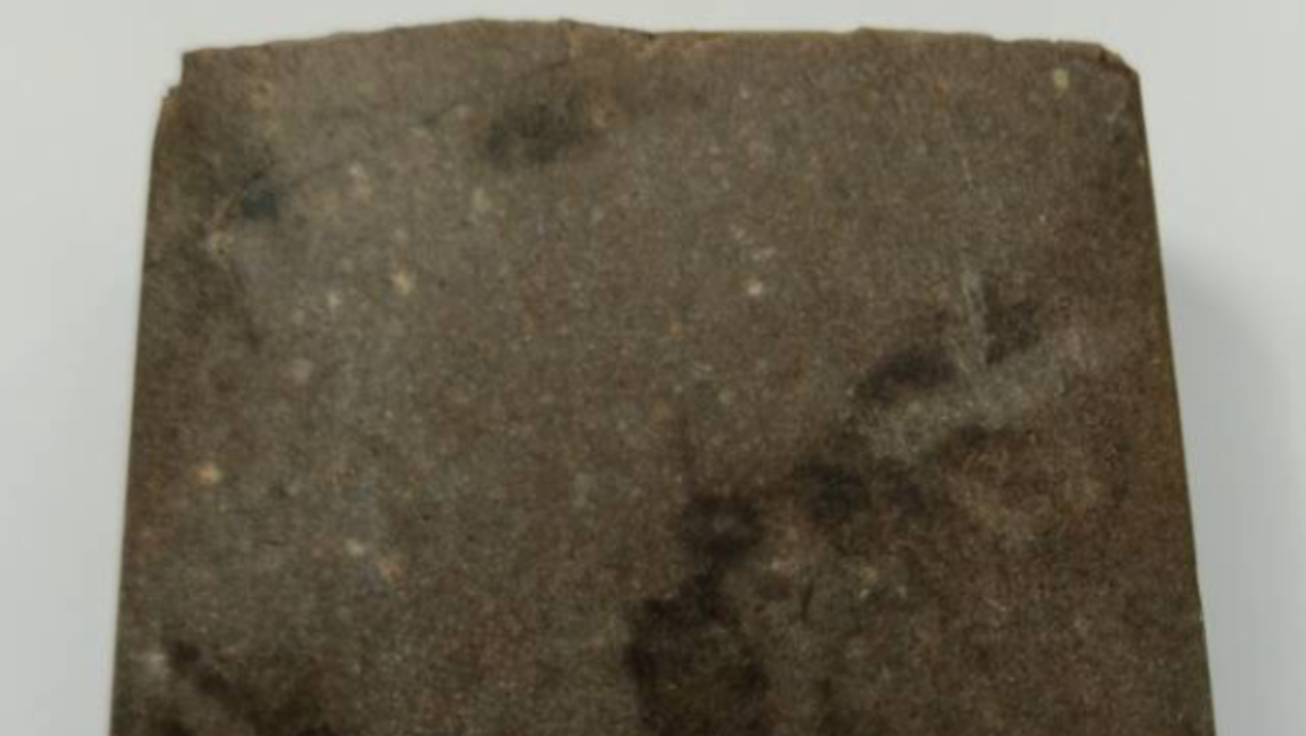 Nhìn từ trên xuống, nó trông giống như một hòn đá hình nêm, mặc dù có cạnh mỏng, gần như sắc như lưỡi dao. Ảnh: @Cơ quan Bảo tồn Di tích tỉnh Lublin.