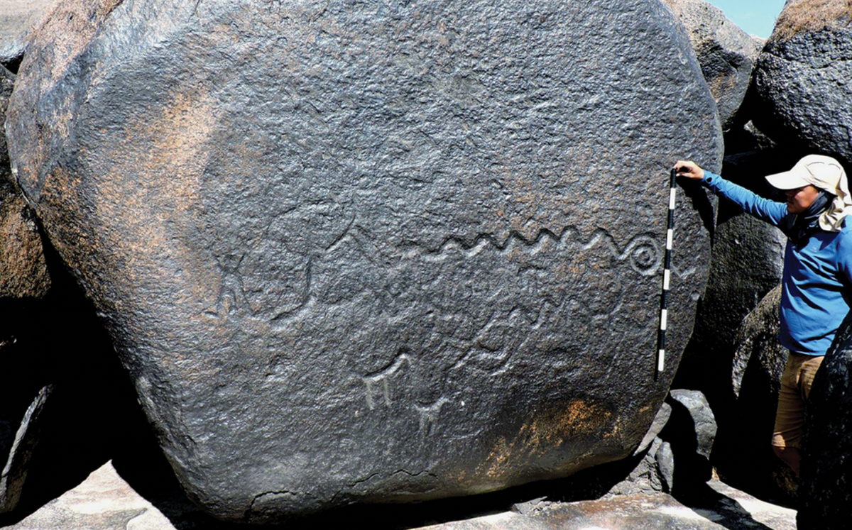 Nó được cho là bộ sưu tập nghệ thuật khắc đá thời tiền sử lớn nhất thế giới. Ảnh: @ Juanita Escobar.