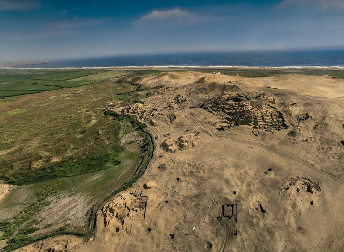 Đó là ngôi mộ 5.000 năm tuổi của một người phụ nữ thuộc nền văn minh Caral. Ảnh: @Bộ Văn Hóa Peru.