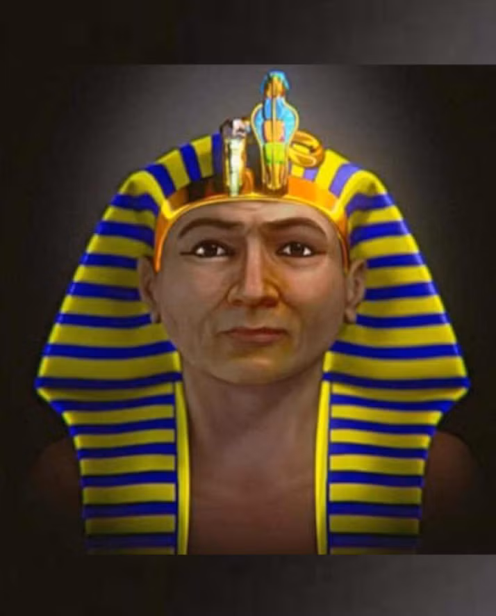 Bản phục dựng kỹ thuật số này đã làm sống động khuôn mặt của vị pharaoh, cho phép người xem hiện đại nhìn thấy người đàn ông từng cai trị một Ai Cập hùng mạnh và thịnh vượng như thế nào trong quá khứ. Ảnh: @Cicero Moraes.