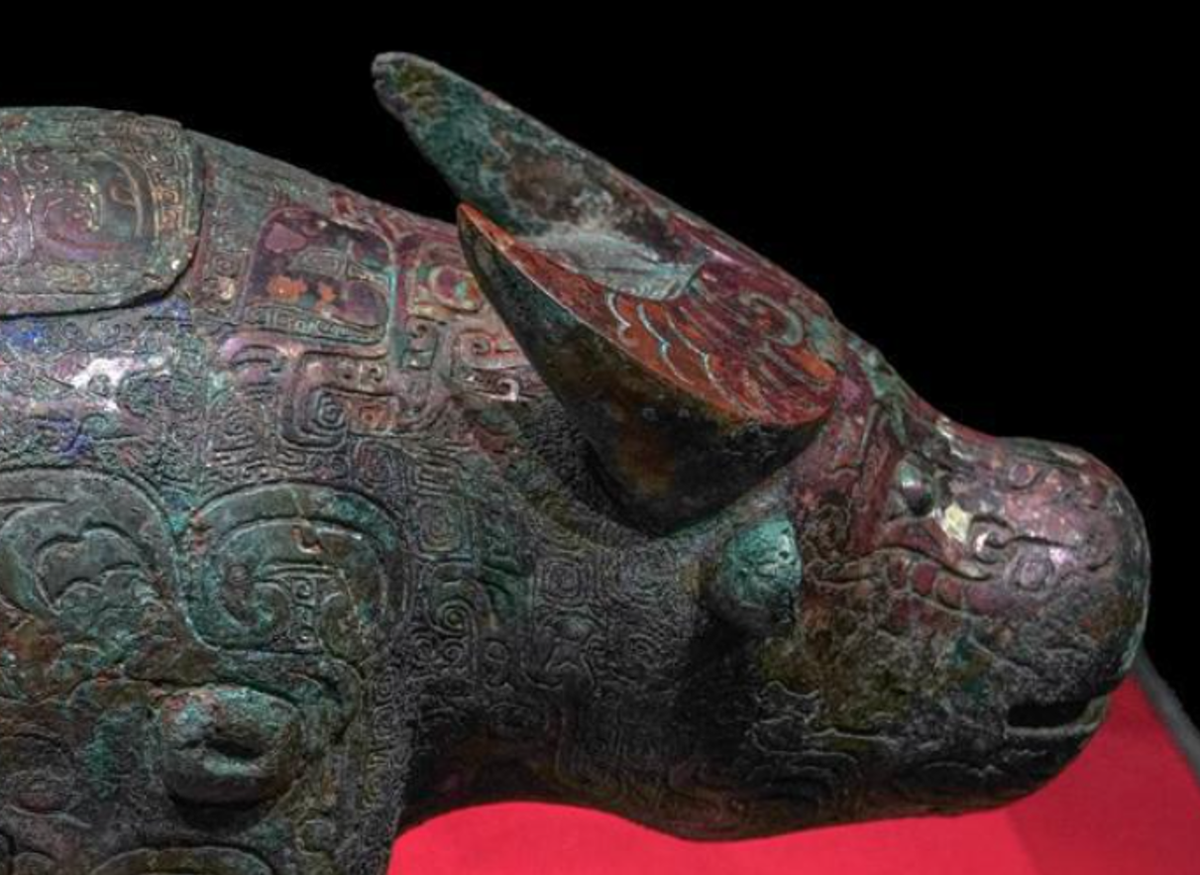 Bề mặt được trang trí bằng các họa tiết hổ, rồng, chim và cá. Ảnh: @China Daily.