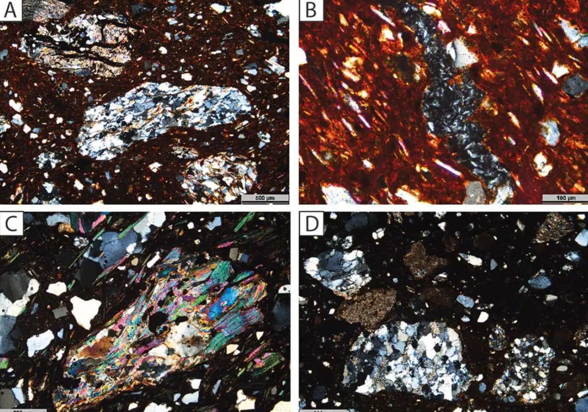 Thay vào đó, nó được xác định có nguồn gốc từ các mỏ đất sét đỏ ở các vùng ven biển Murcia, Almería và Granada. Ảnh: @Đại học Barcelona.