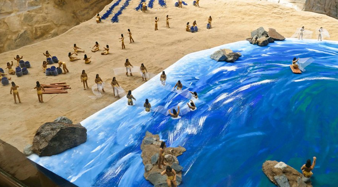 Tại tàn tích của làng chài cổ Áspero ở Peru, các nhà khảo cổ đến từ Bộ Văn Hóa Peru đã bất ngờ phát hiện quần thể chôn cất cổ xưa kỳ lạ. Ảnh: @Bộ Văn Hóa Peru.