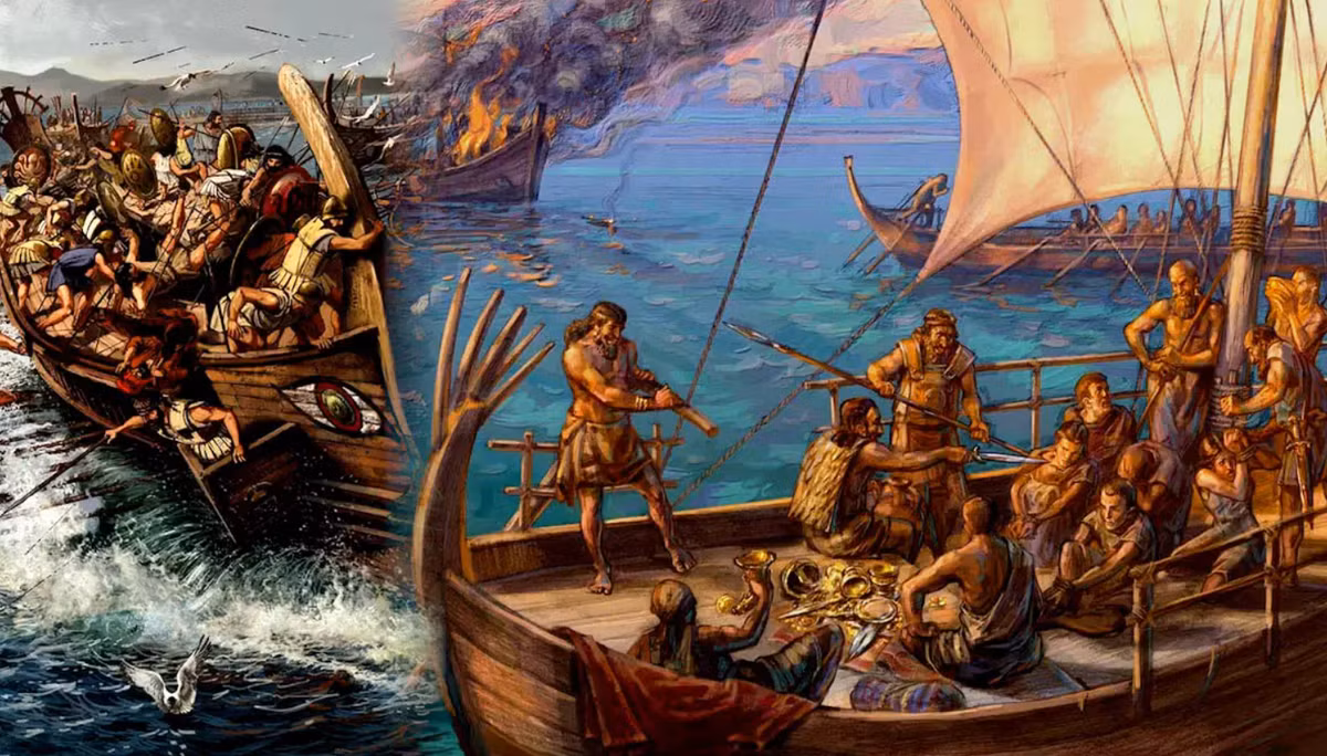 Vào nhiều thời điểm lịch sử khác nhau, vùng biển Địa Trung Hải đều là không gian để đi lại chính. Và một trong những hiện tượng di cư lớn nhất trong lịch sử đã diễn ra vào thời kỳ đồ đá mới, khi các cộng đồng nông dân cổ xưa bắt đầu di cư khắp châu Âu và Bắc Phi, thông qua vùng biển này. Ảnh: @Hội đồng nghiên cứu quốc gia Tây Ban Nha.