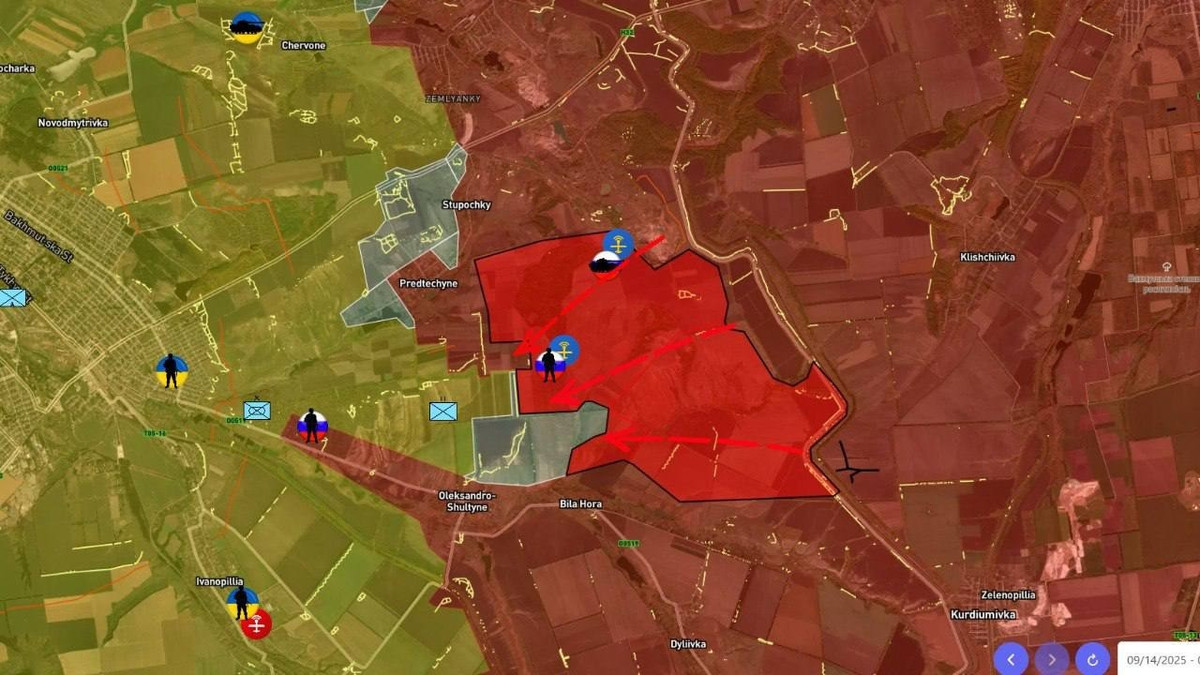 Theo các nguồn tin Nga, lực lượng tấn công đã áp sát khu vực ao hồ giữa Stepovoe và Kalinovskoye. Địa hình trống trải khiến đà tiến quân gặp trở ngại trước sự giám sát dày đặc của UAV Ukraine. Tuy vậy, các đơn vị Nga vẫn duy trì áp lực dọc tuyến đường cao tốc, buộc quân Ukraine rút khỏi Novoivanivka.