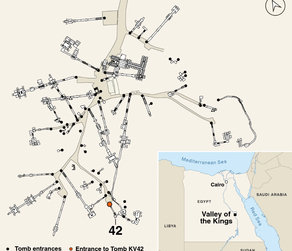 Một nhóm các nhà nghiên cứu do chuyên gia Barbara Huber đến từ Viện Địa nhân học MPI dẫn đầu đã tập trung vào các chất ướp xác được sử dụng để ướp xác Senetnay, một phụ nữ quý tộc nổi tiếng thuộc triều đại thứ 18, tại Lăng mộ KV42 ở Thung lũng các vị vua Ai Cập. Ảnh: @Bảo tàng August Kestner.