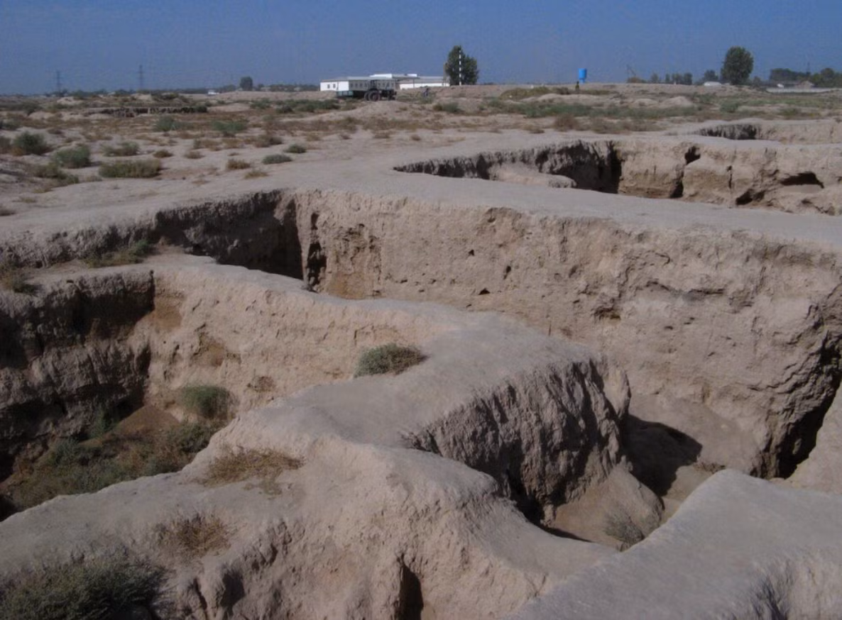 Không chỉ dừng tại đó, cũng tại khu định cư Dalverzin Tepe này, các chuyên gia đến từ Viện Hàn lâm Khoa học Uzbekistan bất ngờ tìm thấy thêm vật thể cổ xưa kỳ lạ. Ảnh: @Viện Hàn lâm Khoa học Uzbekistan.