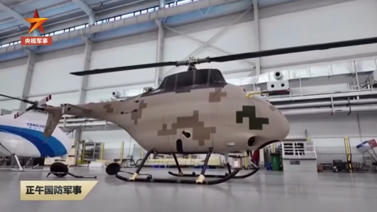 Công ty cho biết, các thông số bay này chứng minh khả năng của máy bay trực thăng không người lái trong việc duy trì khả năng điều khiển trong điều kiện gió mạnh và không khí loãng. Ảnh: @CCTV.