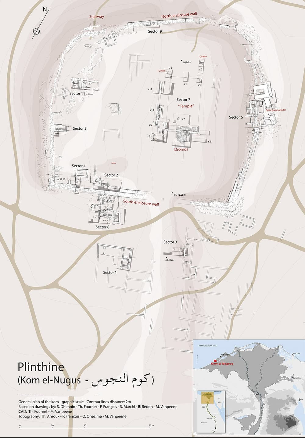 Trước đây, có giả định cho rằng, khu vực Kom el-Negus này chỉ có người sinh sống trong thời kỳ Hy Lạp cổ đại. Ảnh: @Sylvain Dhennin.