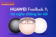 [INFOGRAPHIC] Huawei FreeBuds 7i, tai nghe chống ồn 4.0 