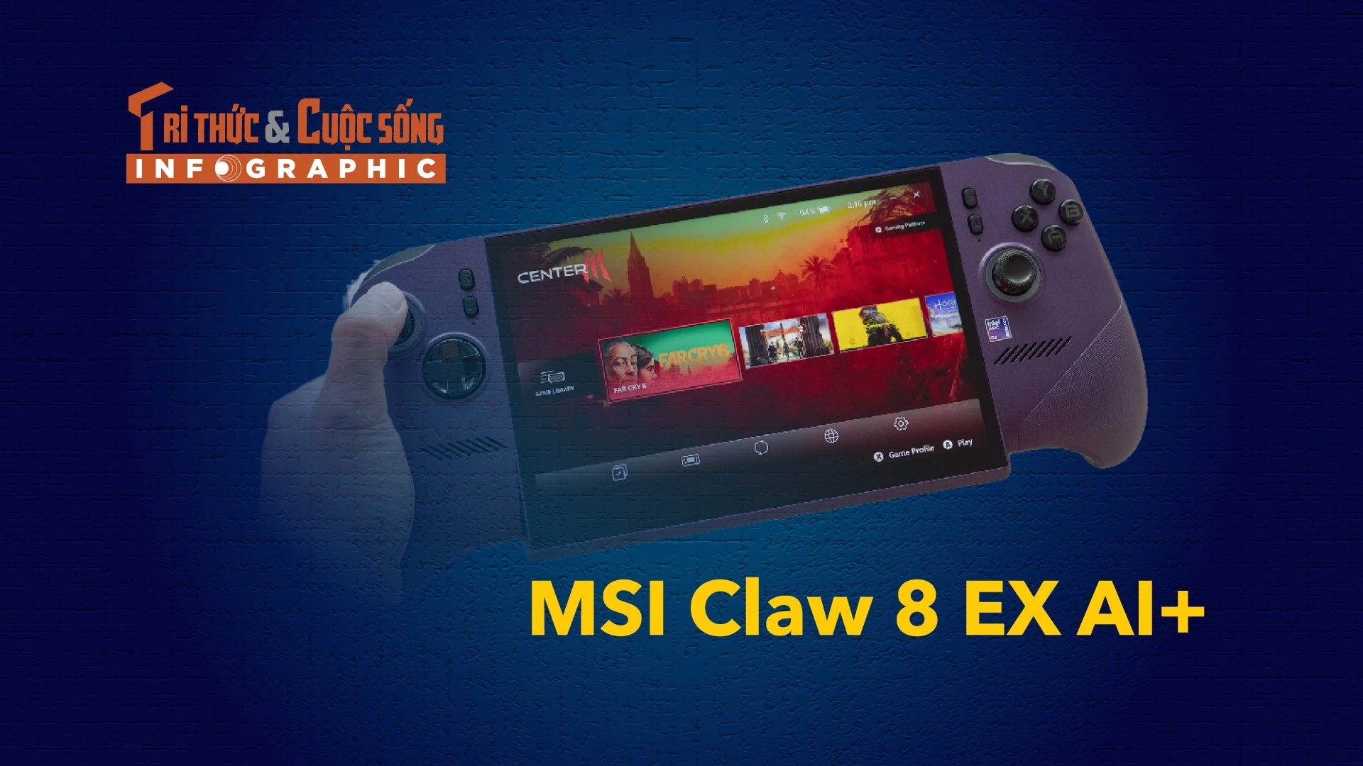 [INFOGRAPHIC] MSI Claw 8 EX AI+ nâng cấp toàn diện với Intel Arc G3 Extreme 