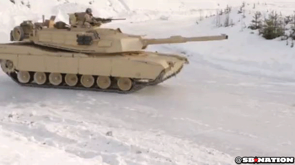 Nói cách khác, băng qua một con sông đóng băng bằng xe tăng Abrams 65 tấn sẽ yêu cầu lớp băng dày hơn một mét rưỡi. Điều này còn tỷ lệ thuật với nhiệt độ ngoài trời, nhiệt độ càng cao càng cần lớp băng dày.