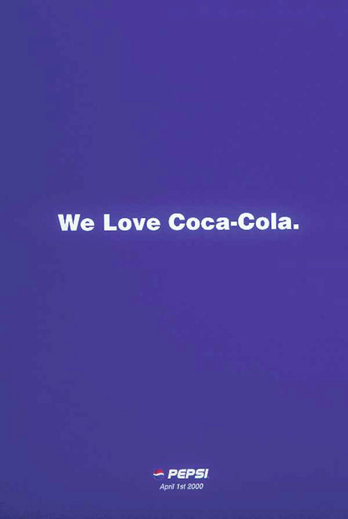 Pepsi yêu Coca Cola ư? Không, đấy chỉ là trò đùa ngày Cá tháng Tư thôi nhé!