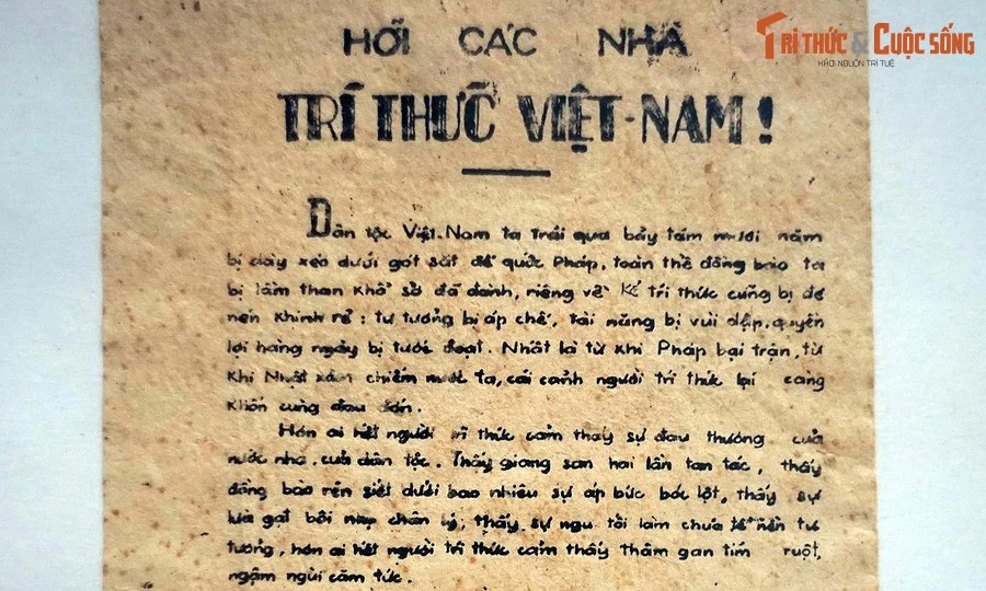 Khí thế Cách mạng Tháng 8 qua những tờ truyền đơn lịch sử 